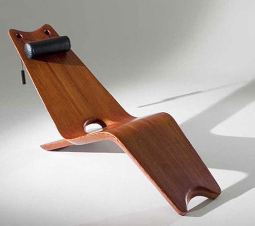 industrial wood lounger