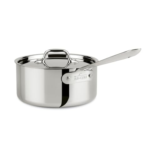 All-Clad D3 3-Ply Stainless Steel Sauce Pan 3 Quart Induction