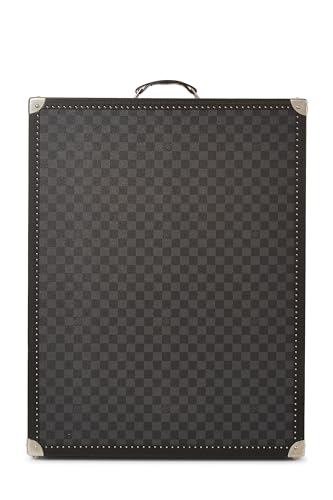 Louis Vuitton, Pre-Loved Black Damier Graphite Gemine Shoe Trunk, Black