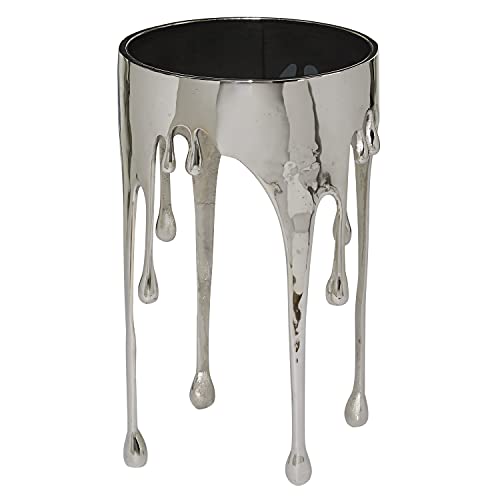 Deco 79 Contemporary Aluminum Accent, Side Table 16" x 16"