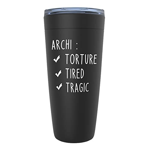 Architect Black Edition Viking Tumbler 20oz - Archi torture tired