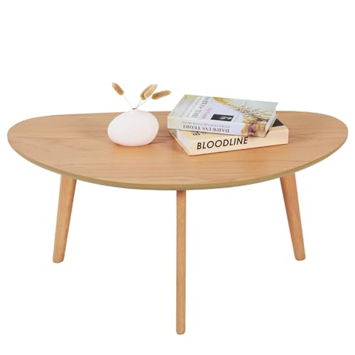 FIRMINANA Small Oval Coffee Table Mid Century Modern for Living