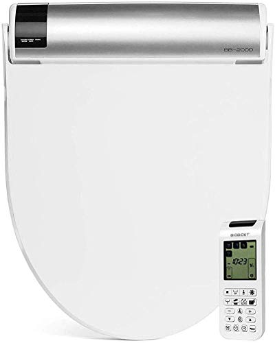 Bio Bidet Bliss BB2000 Elongated White Smart Toilet Seat, Premier Class, Unlimited Warm Water, Vortex Wash