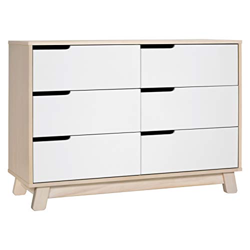 Babyletto Hudson 6-Drawer Assembled Double Dresser in Washed Natural and