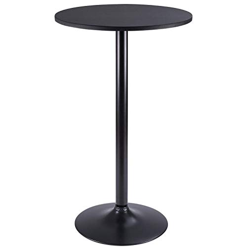 Furmax Bistro Pub Table Round Bar Height Cocktail Table Metal