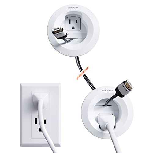 ECHOGEAR in-Wall Cable Management Kit - Includes Power & Low