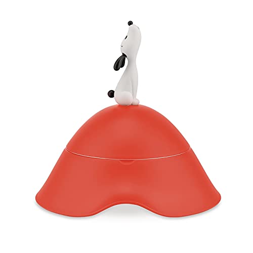 Alessi AMMI19 RO Lulà Dog Bowl with lid in thermoplastic