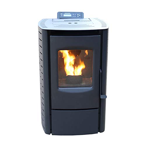 Cleveland Iron Works PS20W-CIW Mini Pellet Stove, WiFi Enabled, 18