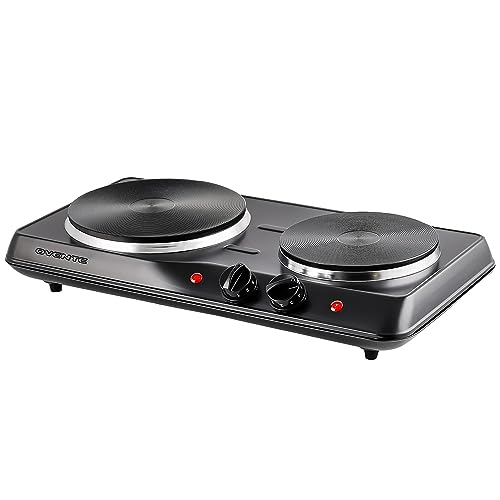 OVENTE Electric Countertop Double Burner, 1700W Cooktop with 7.25" and