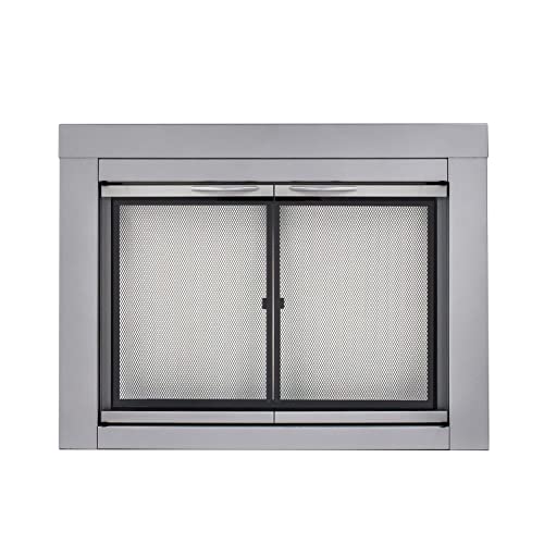 Pleasant Hearth Alpine Collection Fireplace Glass Door