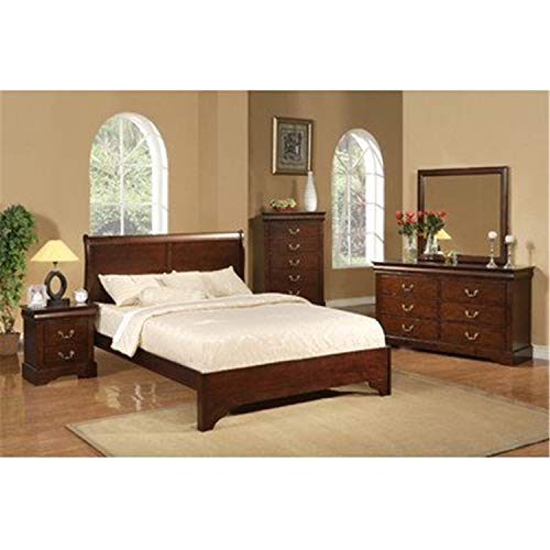 Alpine Furniture West Haven Sleigh Bed, Full