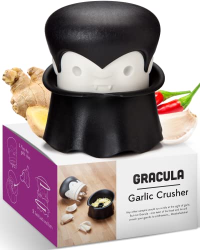 OTOTO Gracula Garlic Crusher also for Ginger, Nuts, Chili, Herbs
