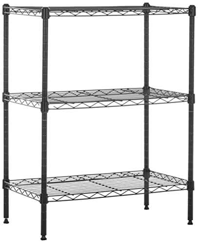 Amazon Basics 3-Shelf Adjustable, Heavy Duty Storage Shelving Unit (250