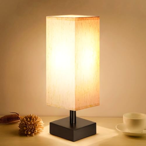 Small Table Lamp for Bedroom - Bedside Lamps for Nightstand,