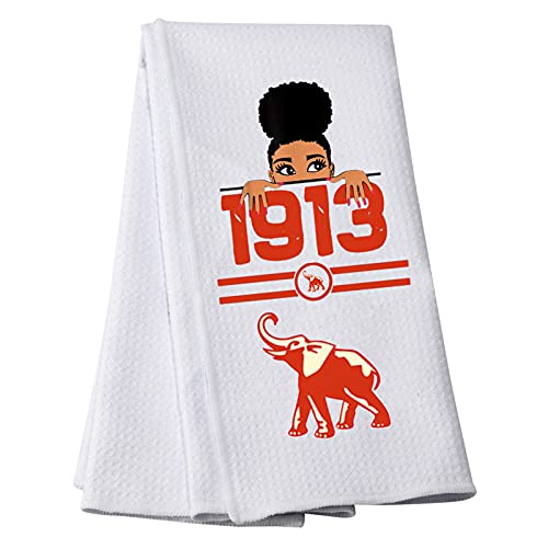 MEIKIUP Sorority Gift Soror Sigma Theta Kitchen Towel Sister Dish