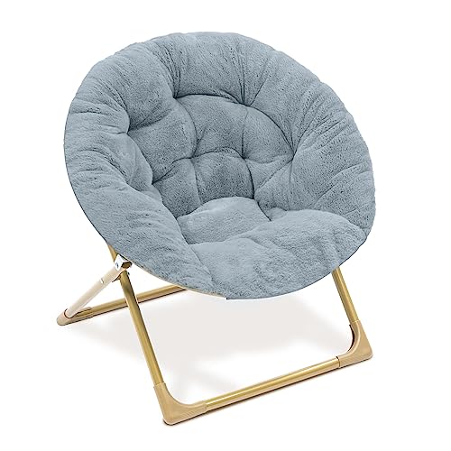 Milliard Mini Cozy Chair for Kids, Sensory Faux Fur Folding
