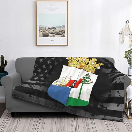 Coat of Arms of Curacao Ultra-Soft Micro Fleece Throw Blanket
