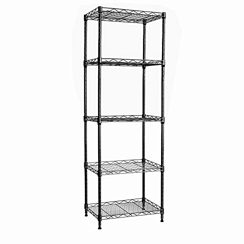 REGILLER 5-Wire Shelving Metal Storage Rack Adjustable Shelves, Standing Storage