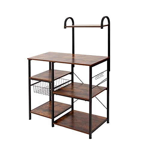 AZL1 Life Concept Vintage Kitchen Baker's Rack Utility Storage Shelf