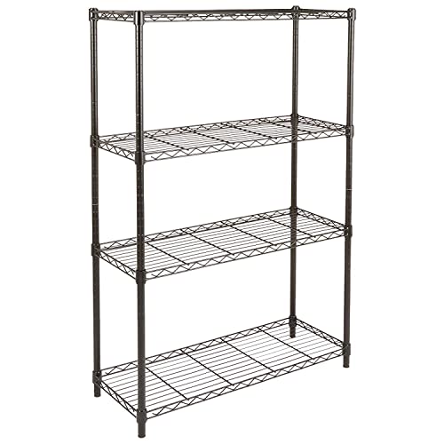 Amazon Basics 4-Shelf Adjustable, Heavy Duty Wide Storage Shelving Unit