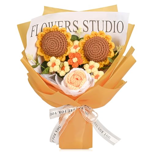 Crochet Flowers Gifts for Women,Mothers Day Flowers Gifts for Mom