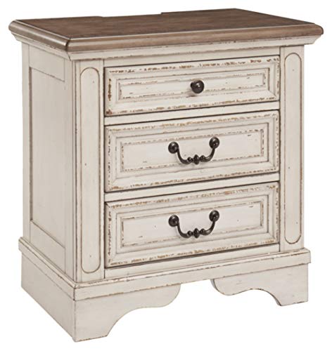 Signature Design by Ashley Realyn French Country 3 Drawer Nightstand
