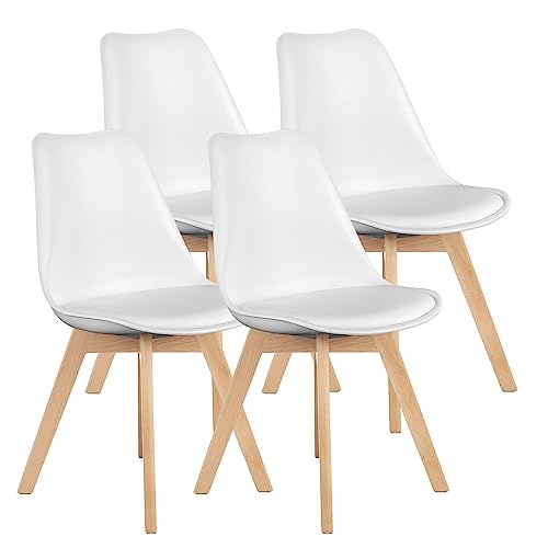 OLIXIS Dining Chairs Set of 4, Mid-Century Modern Dining Chairs