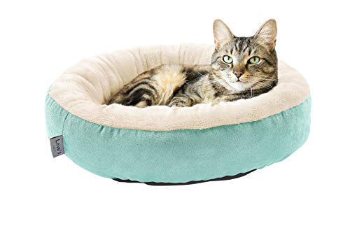 Love's cabin Round Donut Cat and Dog Cushion Bed, 20in