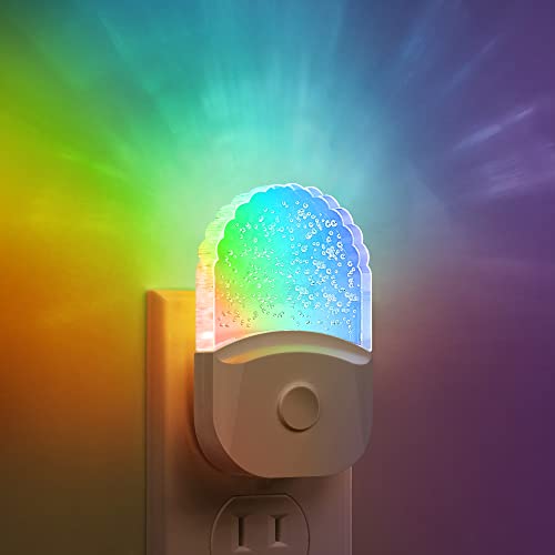 Night Lights Plug Into Wall [2 Pack], Color Changing Night