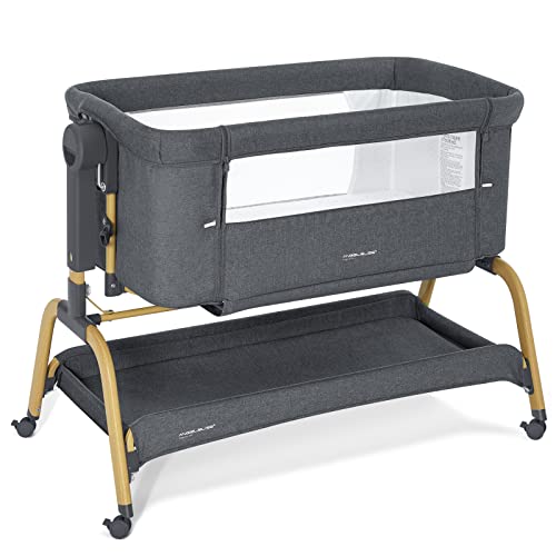 ANGELBLISS 3 in 1 Baby Bassinet, Rocking Bassinets Bedside Sleeper