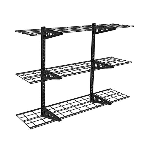 Fleximounts 3-Tier 1x4ft Garage Storage Wall Shelving 12-inch-by-48-inch per Shelf