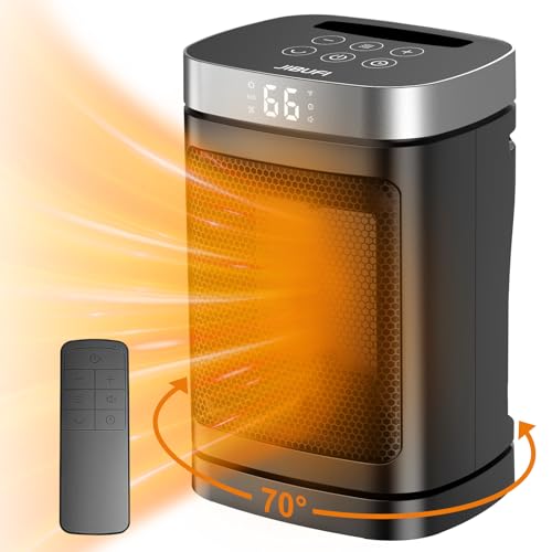 Small Portable Space Heater for Indoor Use - with 70°Rotating
