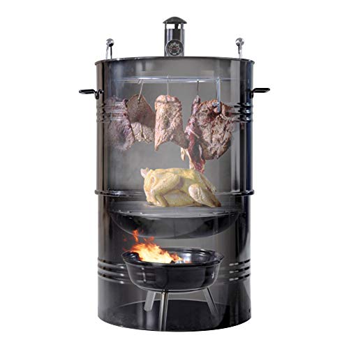 Hakka 14-Inch Multi-Function Barbecue and Charcoal Smoker Grill
