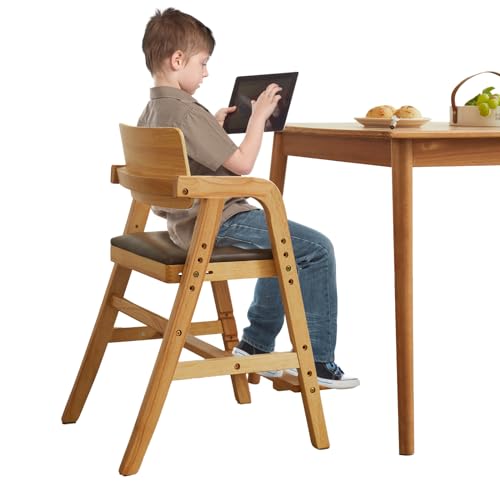 Leesinwing Solid Wood high Chairs for Toddlers,High Chair Grows with