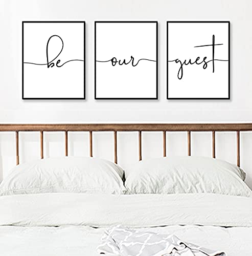 Be Our Guest Set of 3 Prints Guest Room Wall