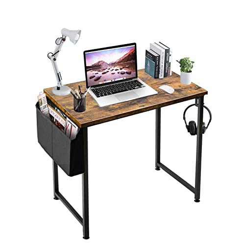 Lufeiya Small Computer Desk Study Table for Small Spaces Home