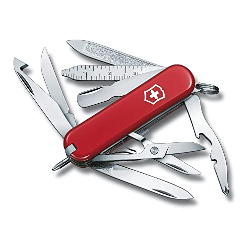 Victorinox Swiss Army Minichamp Pocket Knife, Red, 58mm