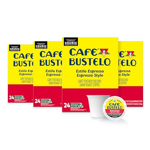 Café Bustelo Espresso Style Dark Roast Coffee, 96 Keurig K-Cup