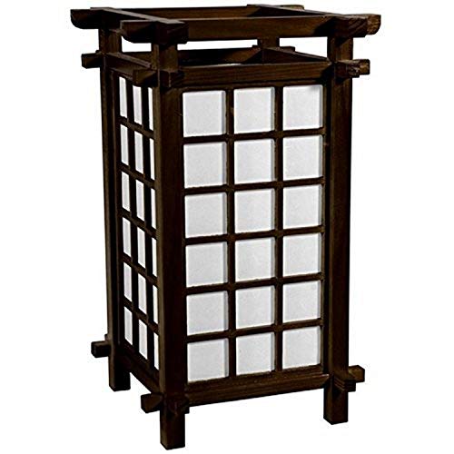 Oriental Furniture 17" Ido Lamp - Walnut