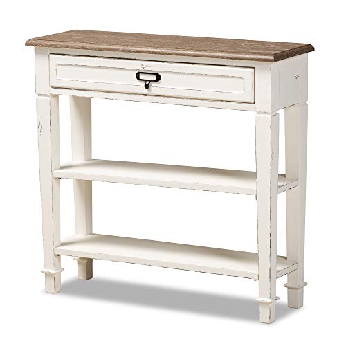 Dauphine Traditional French 1-Drawer Accent Console Table
