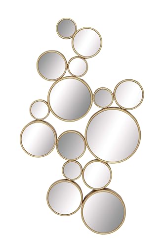 CosmoLiving by Cosmopolitan Metal Room Wall Mirror Bubble Cluster Entryway