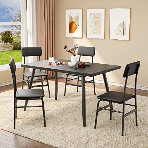 Gizoon Dining Table Set for 4, Kitchen Dining Table with