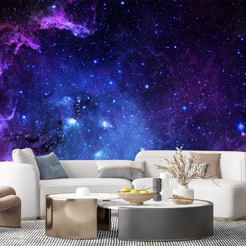 SIGNFORD Wall Mural Galaxy Removable Wallpaper Wall Sticker for Bedroom
