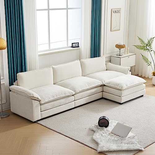 Karl home Sectional Sofa Modern Deep 3-Seat Sofa Couch with