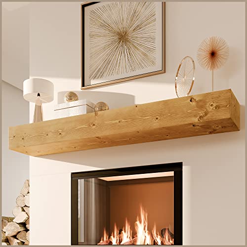 Avana Fireplace Mantel - Wall-Mounted Mantles for Over Fireplace -