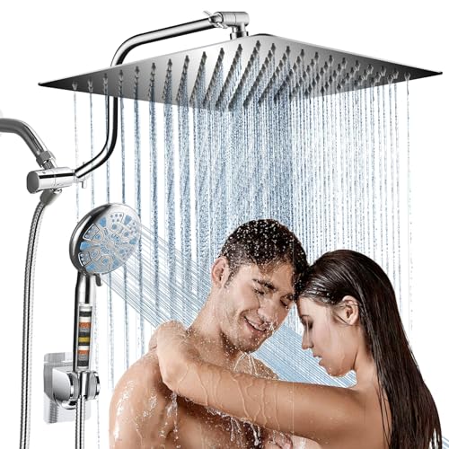 Cobbe 12 Inch All Metal 3-Way Rain Shower Head, High
