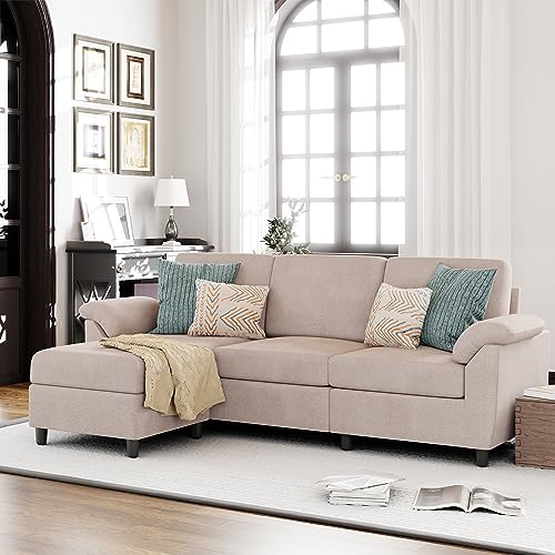 Vongrasig 79" Convertible Sectional Sofa Couch, 3 Seat L Shaped