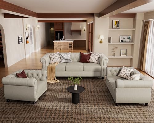 Morden Fort [Upgraded] Deep Seat Couch Set Oversized Sofa [No