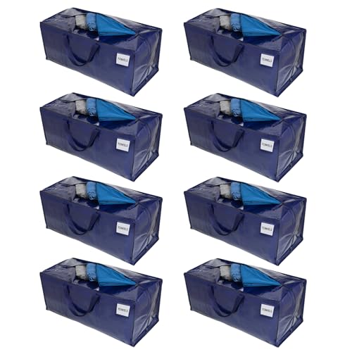 VENO 8 Pack Moving Bags w/Backpack Straps, Moving Boxes &