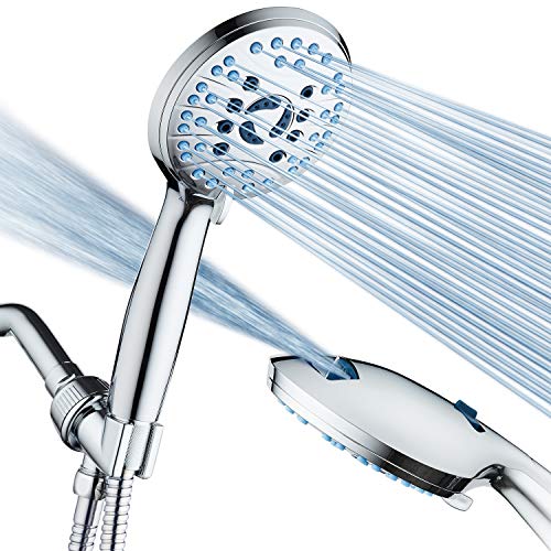 AquaCare High Pressure 8-mode Handheld Shower Head - Anti-clog Nozzles,